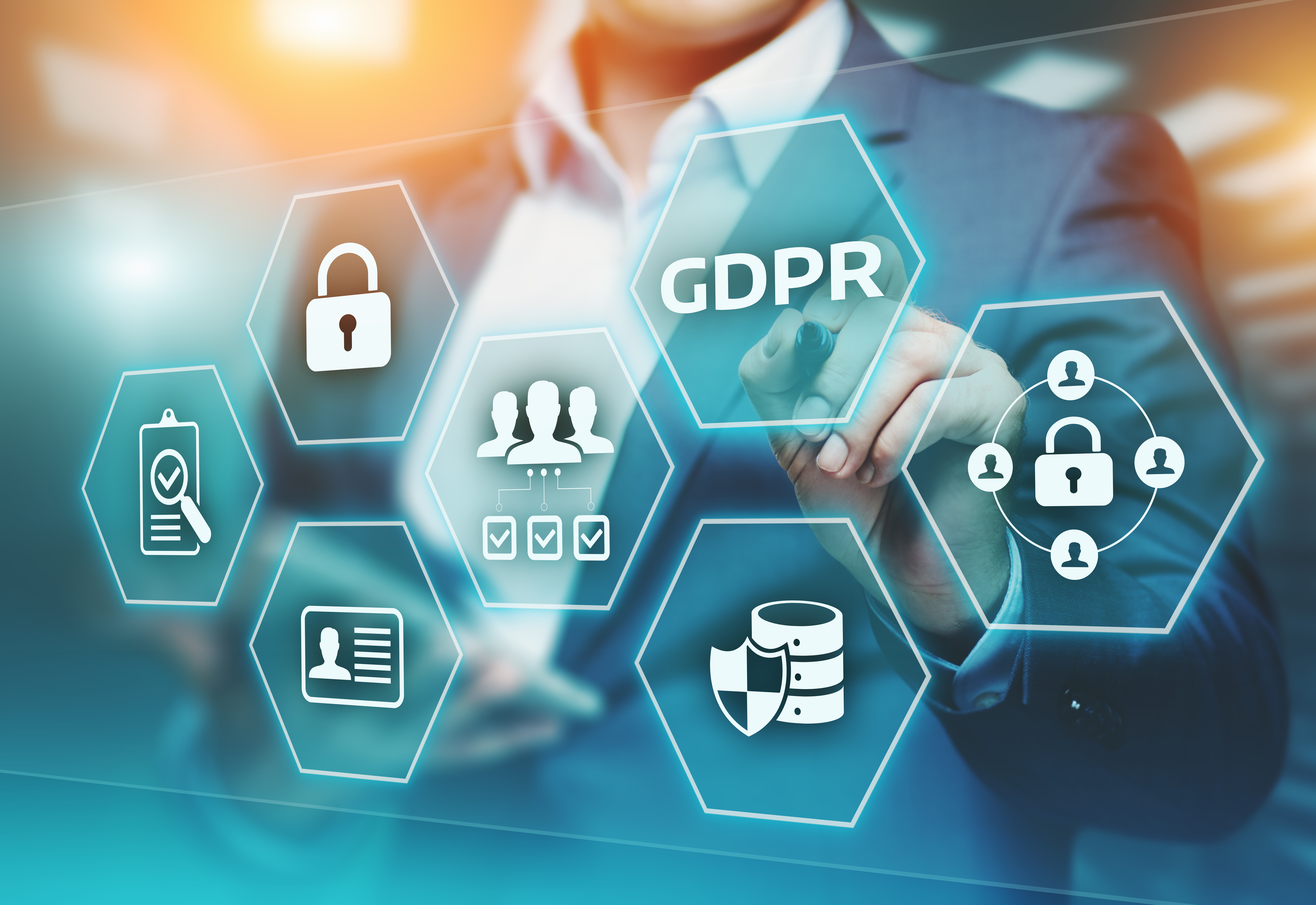GDPR General Data Protection Regulation Business Internet Technology Concept.