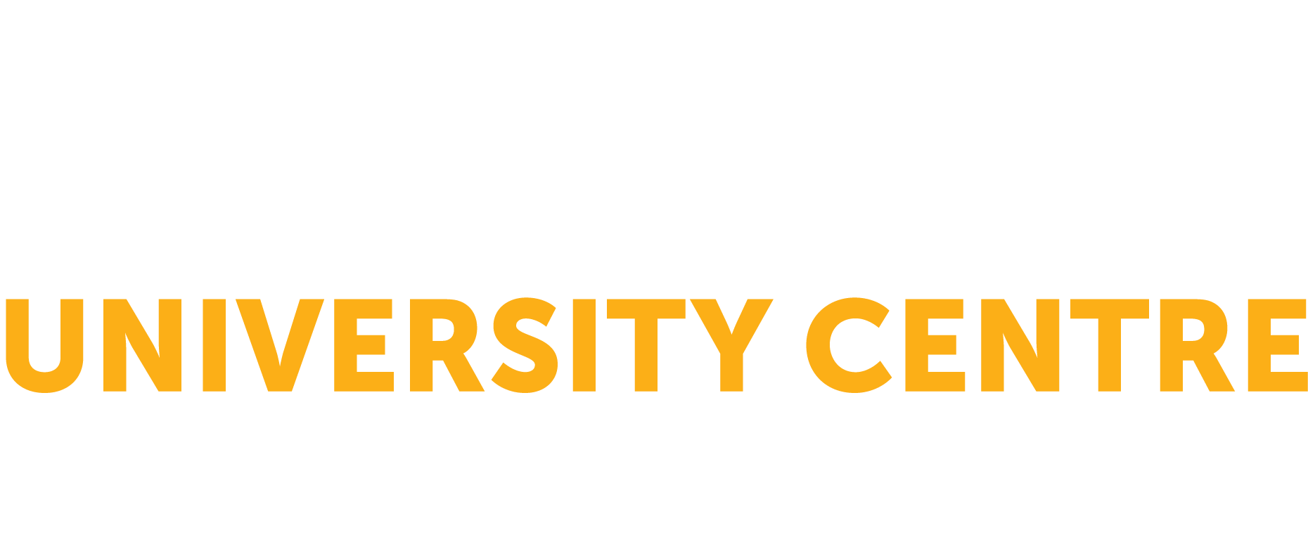 UCSE Logo Stacked White Yellow